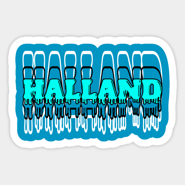 Erling halland Sticker by Cahya. Id